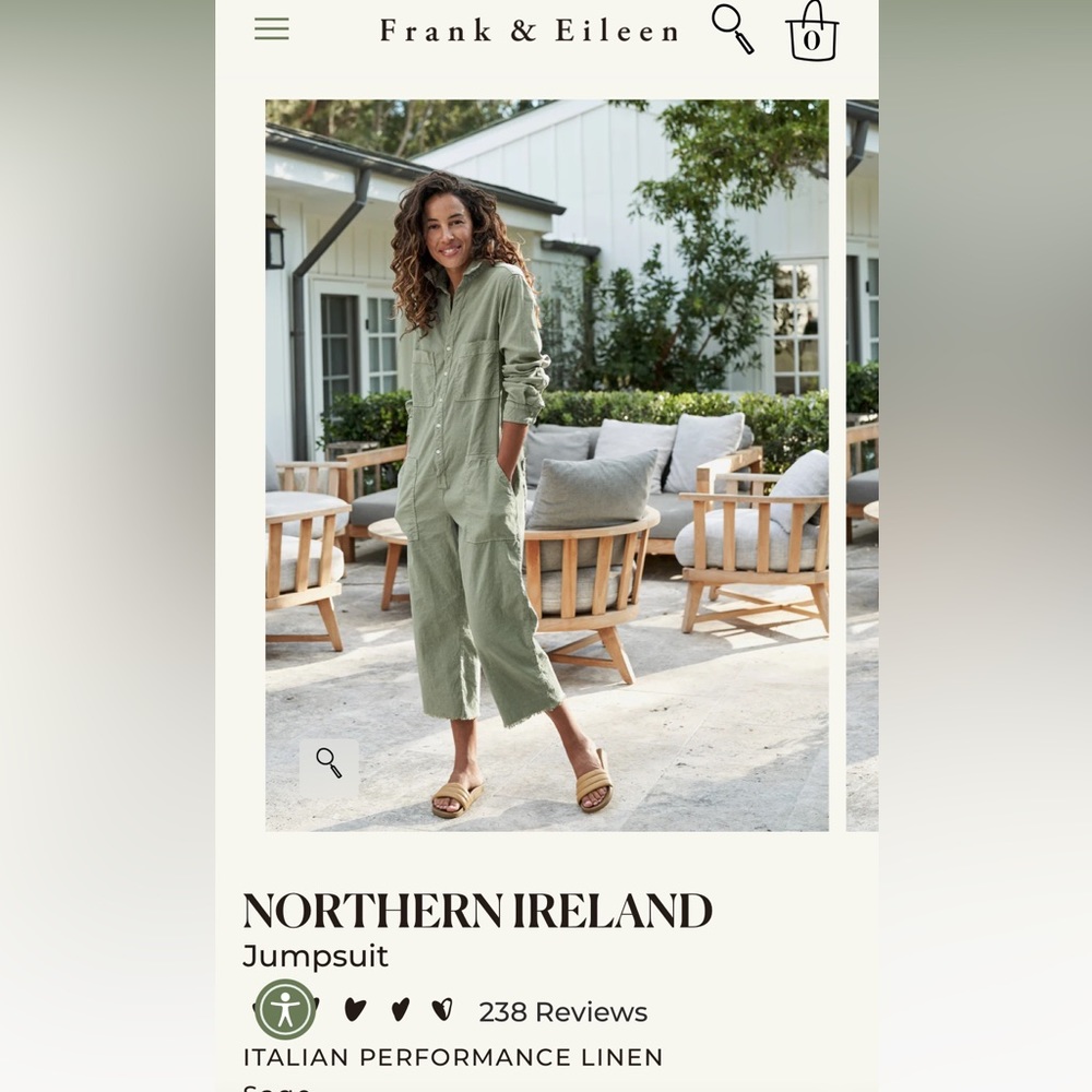 Frank & Eileen Northern IrelandJumpsuit NEVER WORN